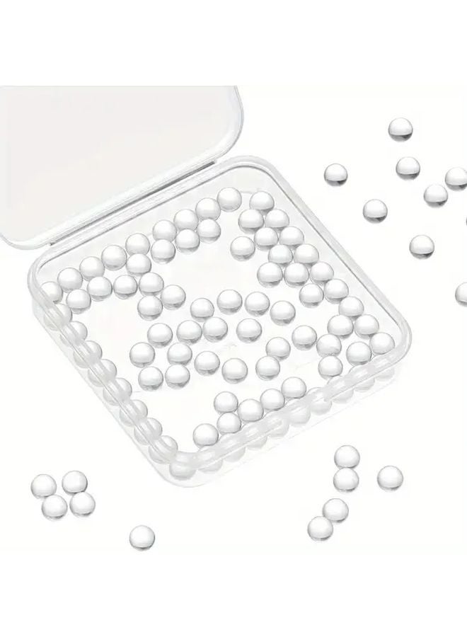 300pcs Solid Transparent Crystal Glass Balls For Home Decoration And Aquarium Supplies - Image 4